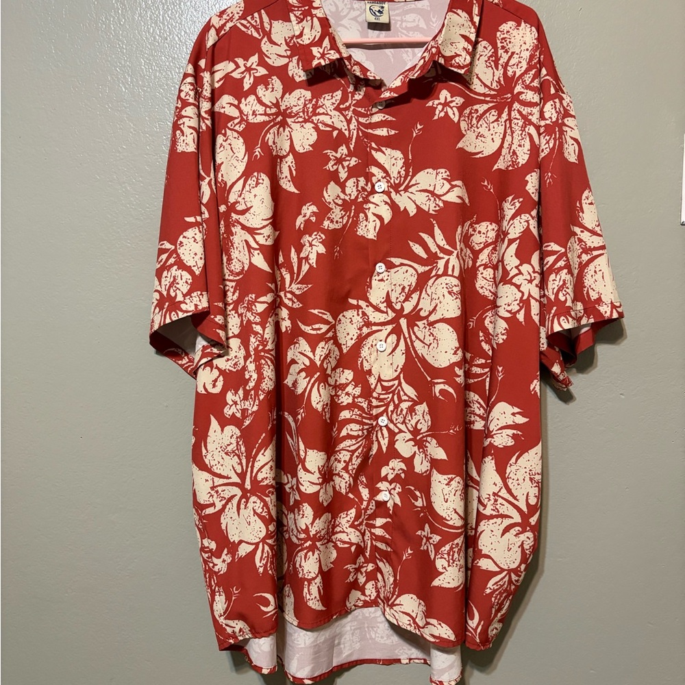 Men’s Hardaddy Classic Floral Hawaiian Camp Shirt - Short sleeve‎ Size 4XL